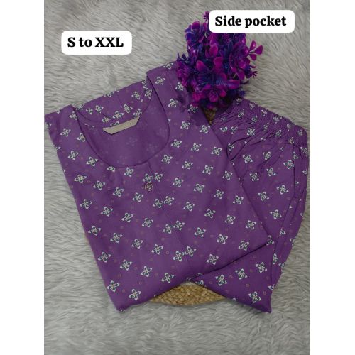 Fashionable Rayon Printed Kurti Pant Set