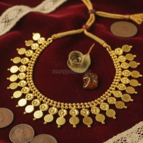 Premium Gold Micron Finish Ethnic Necklace