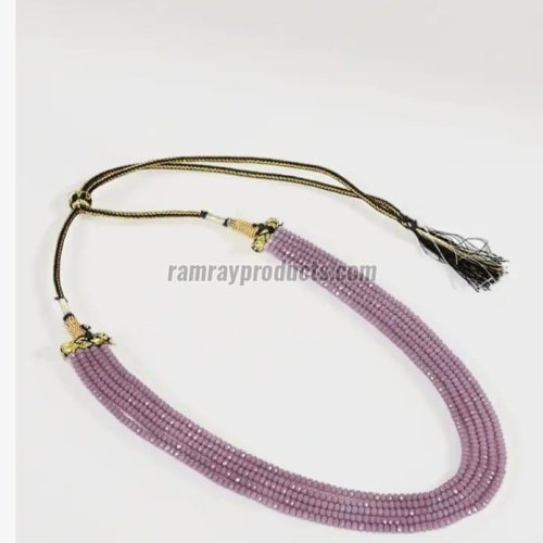 Purple Trendy Beaded Necklace