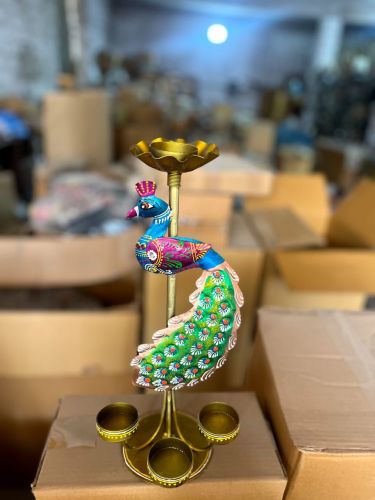 Antique Brass Metal Peacock Urli