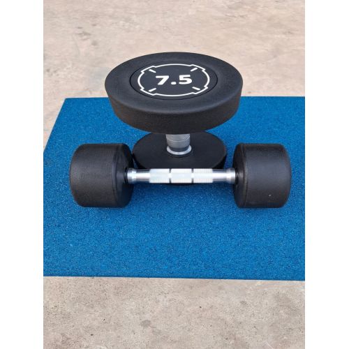 7.5 Kg Rubber Coated Gym Dumbbell