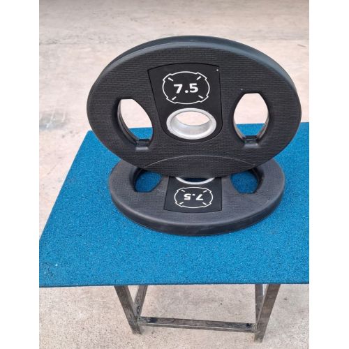 7.5 Kg Rubber Coated Tri-Grip Weight Plate