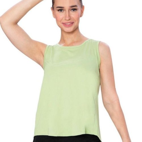 Ladies Pastel Green Tank Top