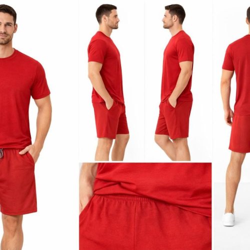 Mens Red Co Ord Set