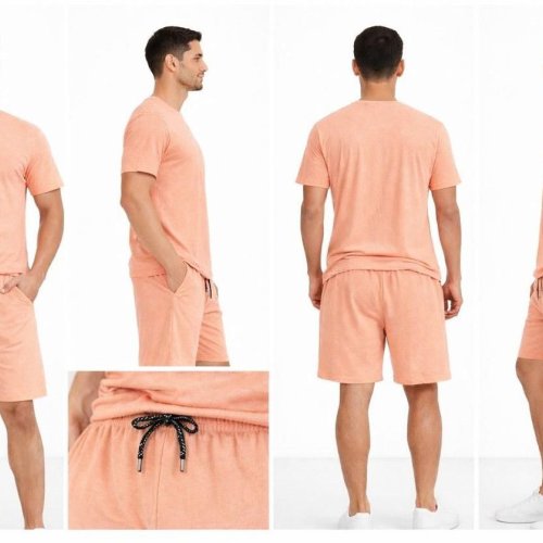 Mens Peach Co Ord Set