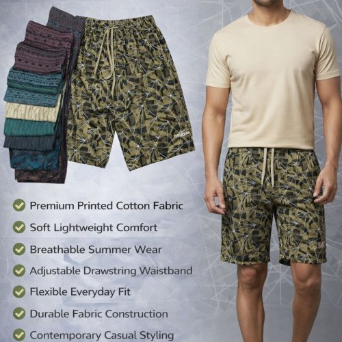 Elastic Waist Casual Bermuda Short