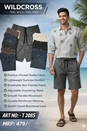 Summer Cotton Bermuda Shorts for Men