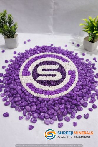 Purple Marble Pebbles