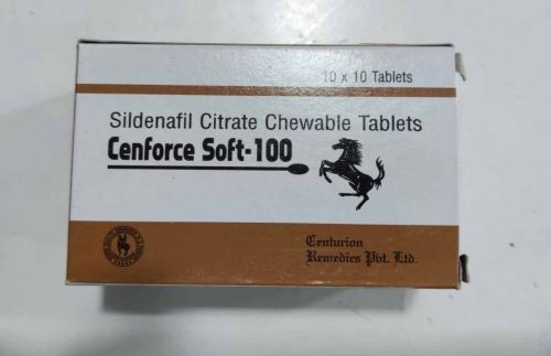 Cenforce Soft 100mg Sildenafil Citrate Chewable Tablet