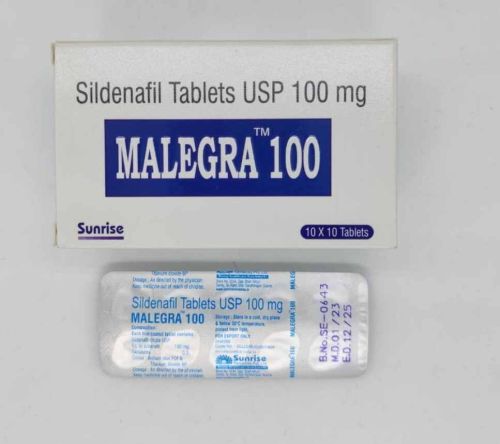 Malegra 100mg Sildenafil Tablet