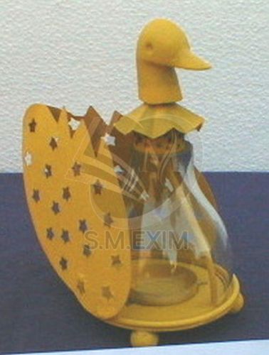 Decorative Metal Duck Shaped Tealight Lantern