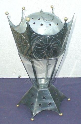 Silver Cup Shape Metal Candle Lantern
