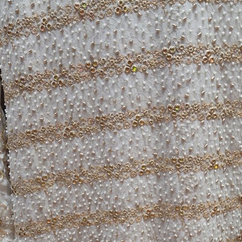 Ladies Georgette Mirror Piece Work Fabric