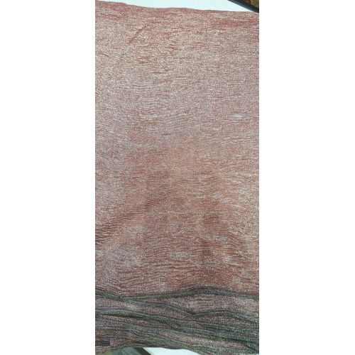 Ladies Rose Gold Crush Tissue Fabric