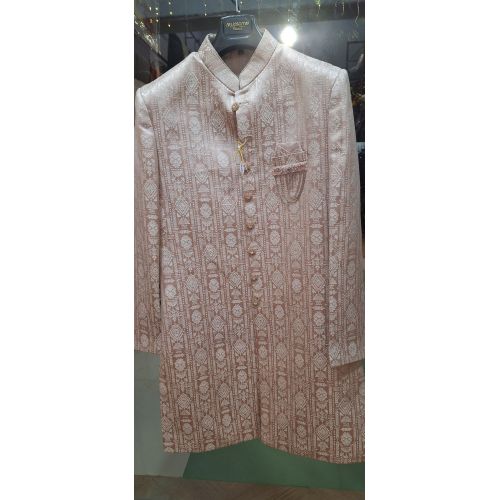 Mens Peach &AMP; Pink Wedding Sherwani