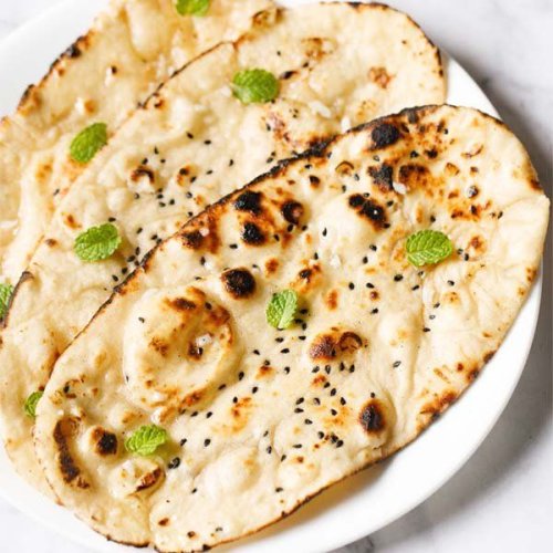 Butter Topped Garlic Naan Bread
