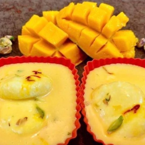 Delight Mango Rasmalai Patty Delicious Frozen Sweet
