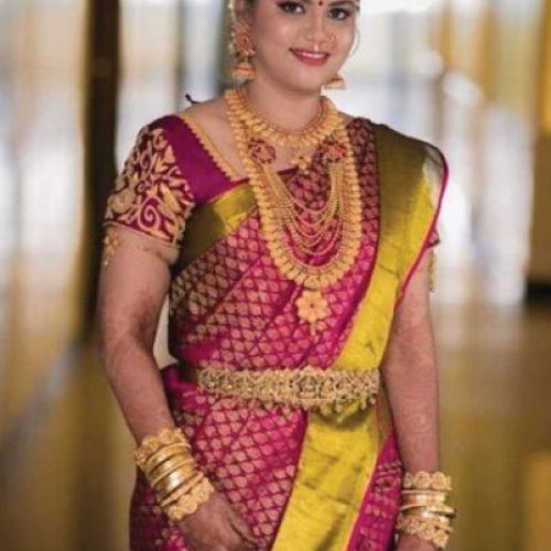Ladies Bridal Pure Tussar Silk Saree