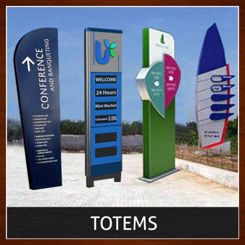 advertising totems sign