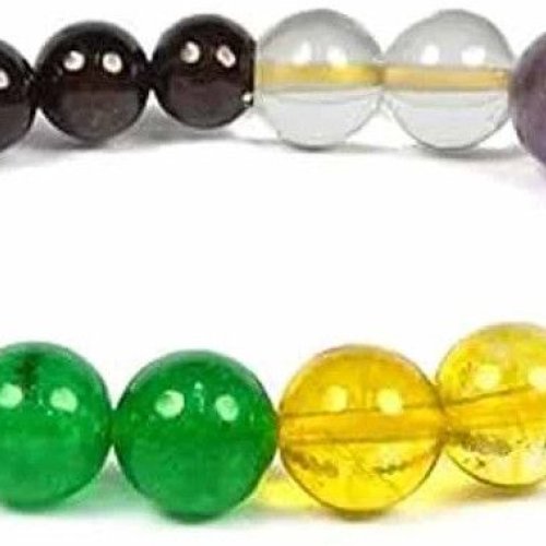 Multicolor 7 Chakra Gemstone Bracelet