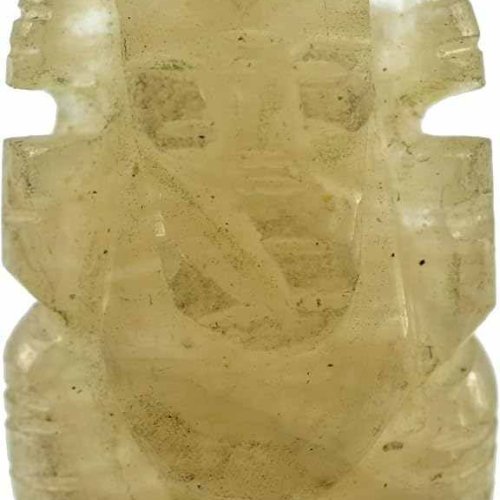 Yellow Sapphire Ganesha Idol