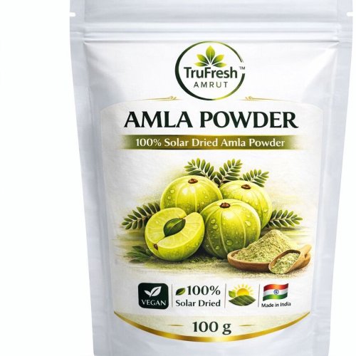 Trufresh Amrut Amla Powder 100g Solar Dried Indian Gooseberry Vitamin C Rich Immunity Booster