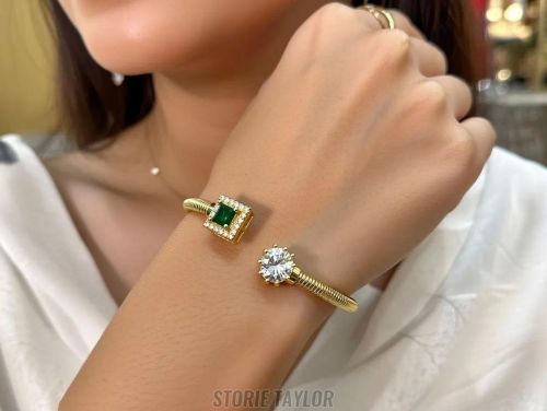 Green Metal Alloy Bracelet