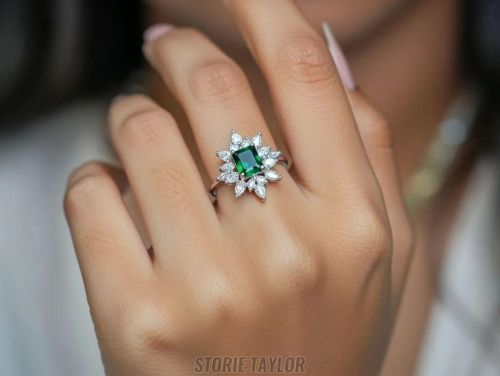 White Crystal Ring