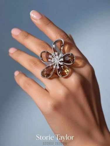 White Enamel Ring