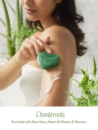 Chandraveda Aleo Vera Herbal Soap for Skin Care