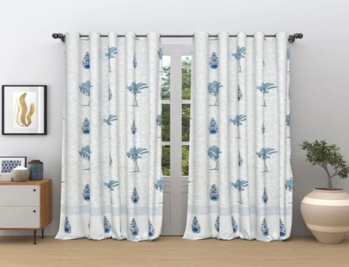Hand Block Printed Cotton Curtains
