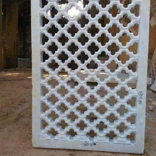 Velvet White Marble Jali