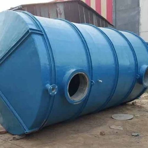 Blue FRP Storage Tank