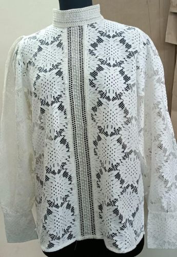 Premium White Crochet Lace Party Wear Top