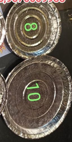 Silver Laminated Paper Plate