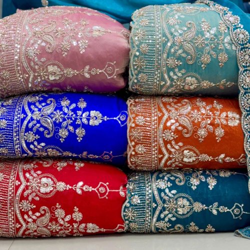 Fandy Polyester Embroidered Fabric