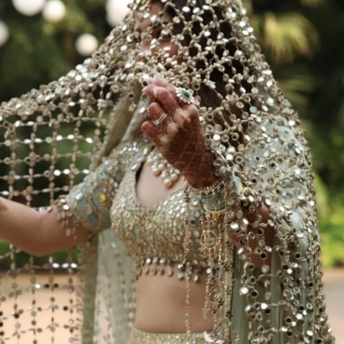 Kareena Kapoor Trending Real Mirror Work Chanderi Silk Dupatta