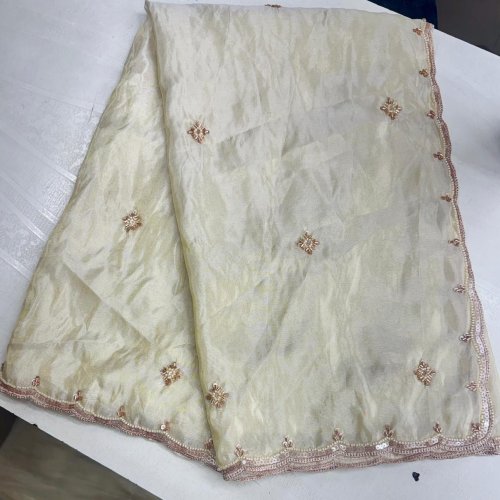 Pure Shimmer 4 Side Handwork Dupatta
