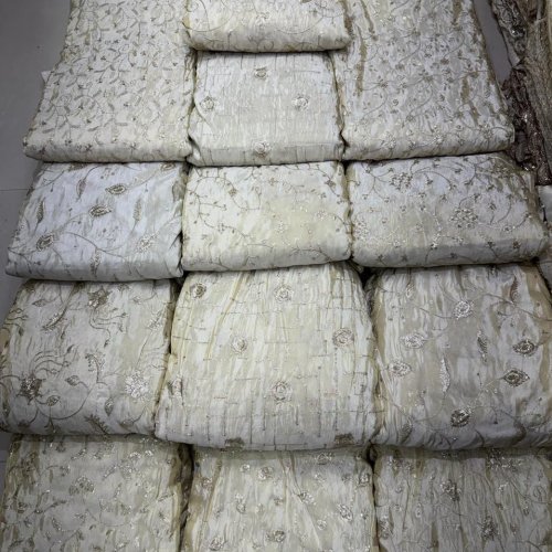 Shimmer Zari Zaal Embroidery Fabric