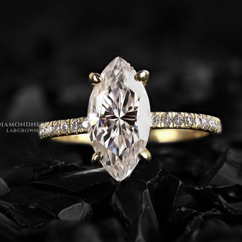 Marquise Cut Diamond Engagement Ring