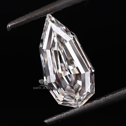 Step Cut Pear Shape Lab Grown Diamond