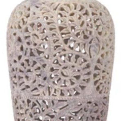 Hand Crafted Stone Flower Vase