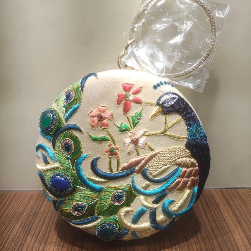 Luxury Zardozi Embroidered Bag