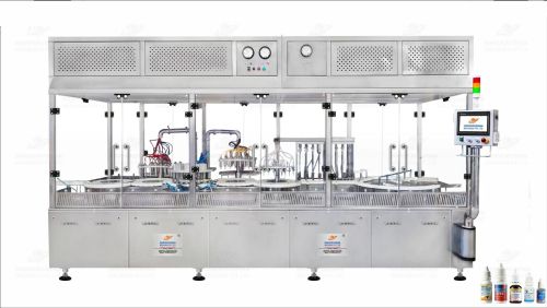Automatic 3-Piece Eye/Ear Drop Filling, Plugging and Capping Machine