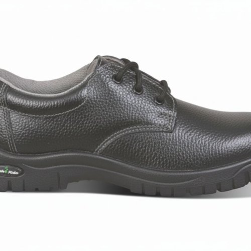 Black Leather Safety SHOE-Black Eye