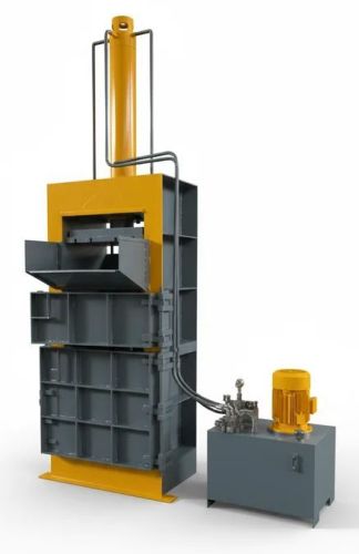 Single Container Twin Cylinder Baling Machine