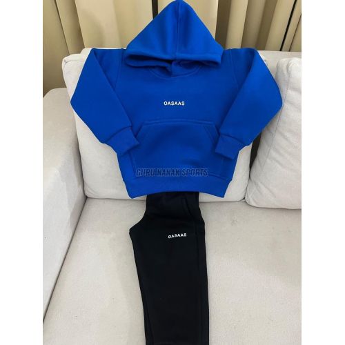 Full Sleeves Oversized Solid Hoodie with Track Pant