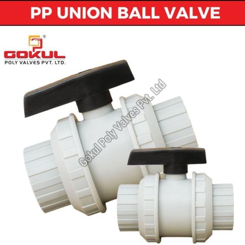 Grey PP Union Ball Valves