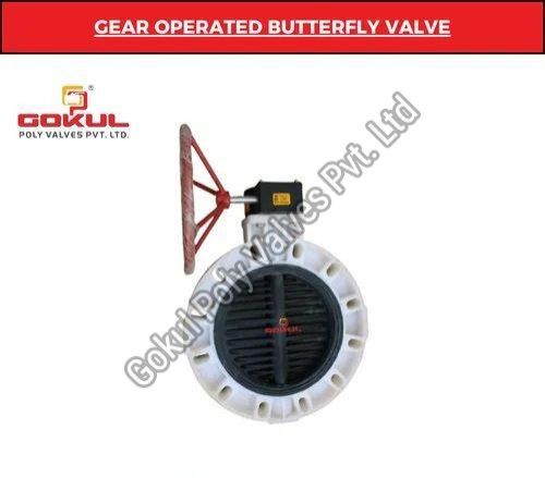 PP Butterfly Valve Gear Operated