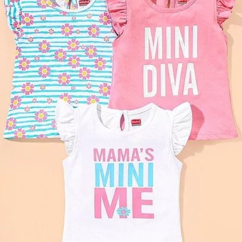 Single Jersey Girls Designer Tops